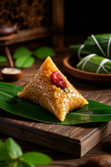 端午红枣粽子特写