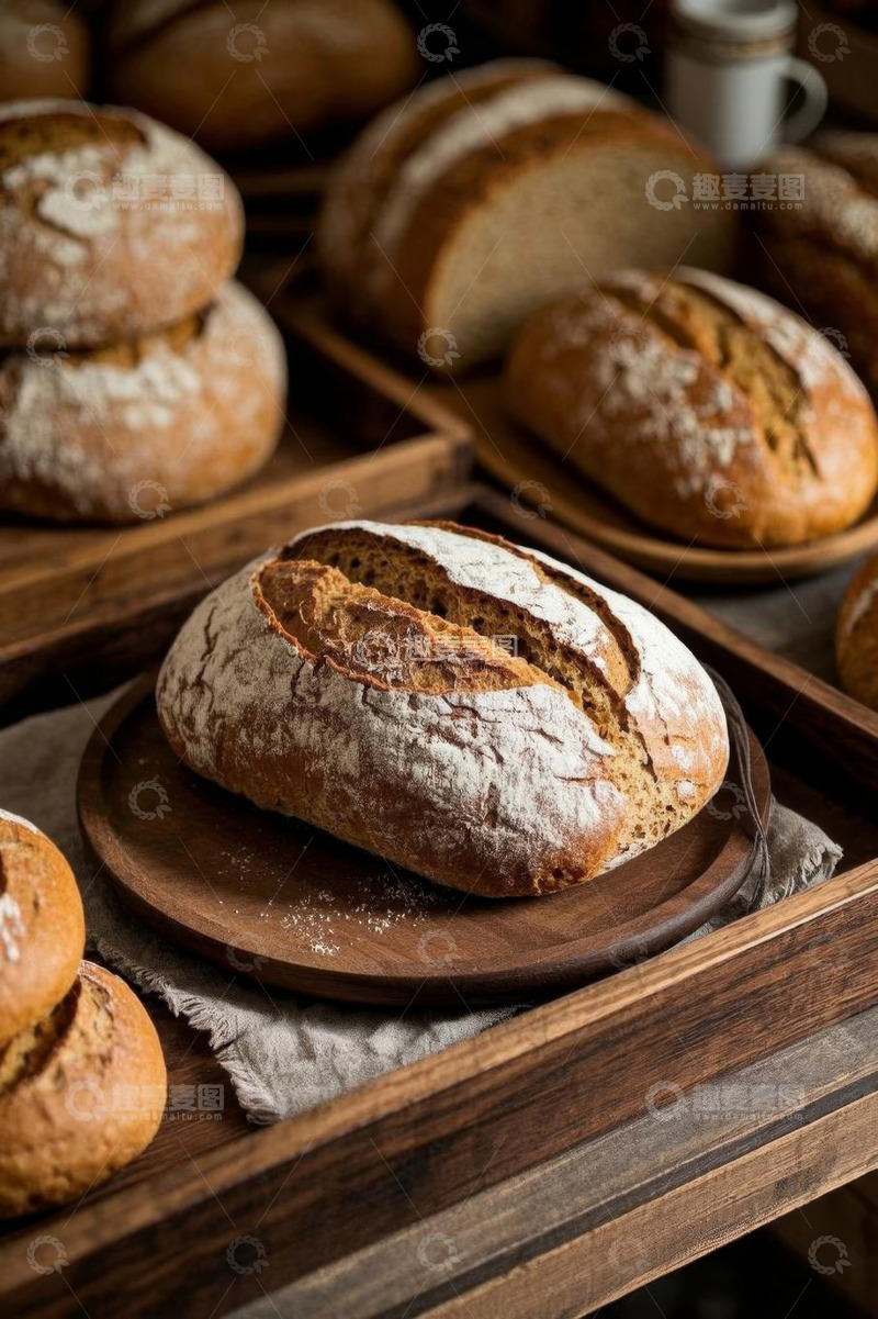 高清大图下载【趣麦麦图】各式面包陈列展示