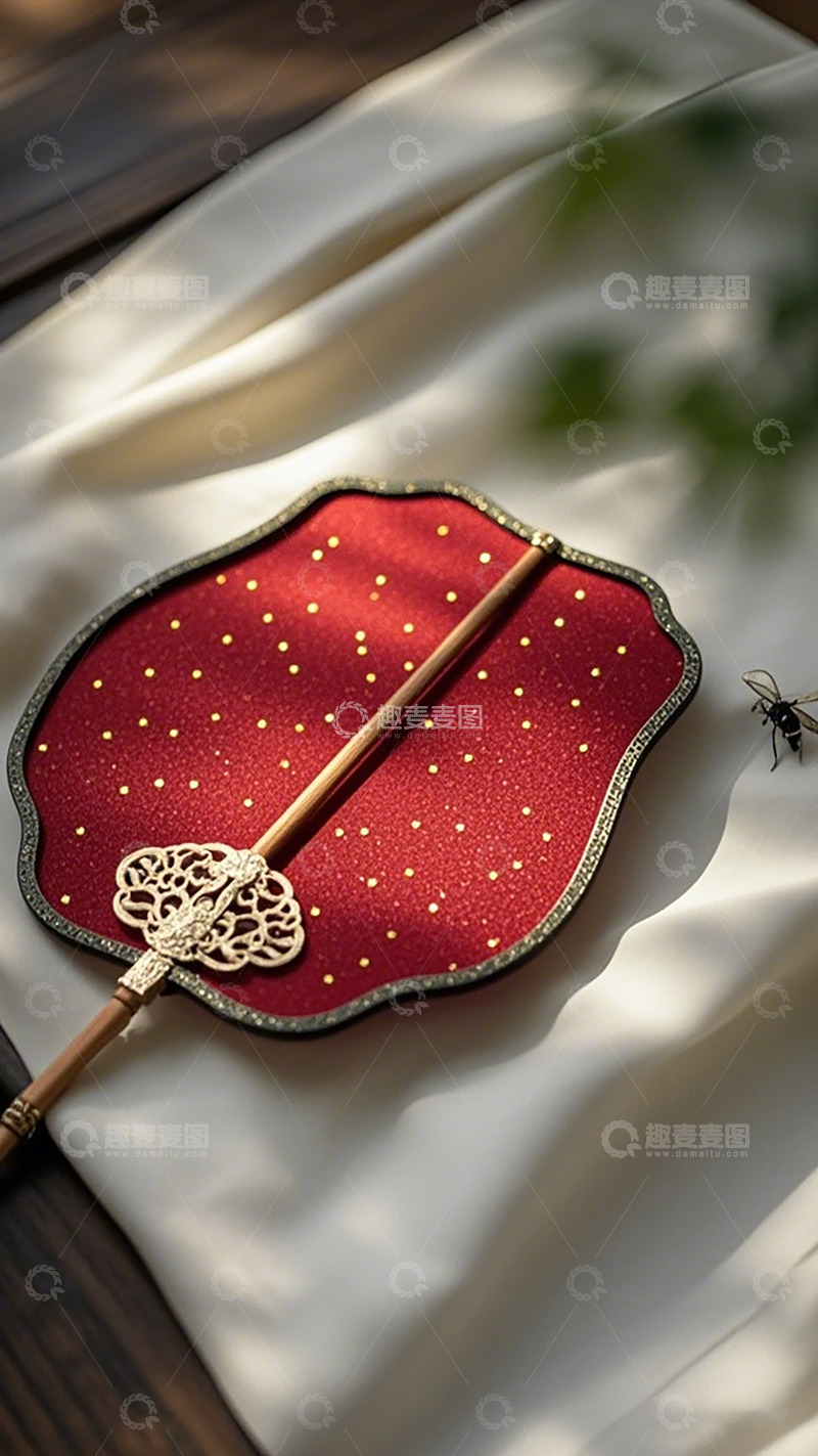 高清大图下载【趣麦麦图】古风团扇静物摄影