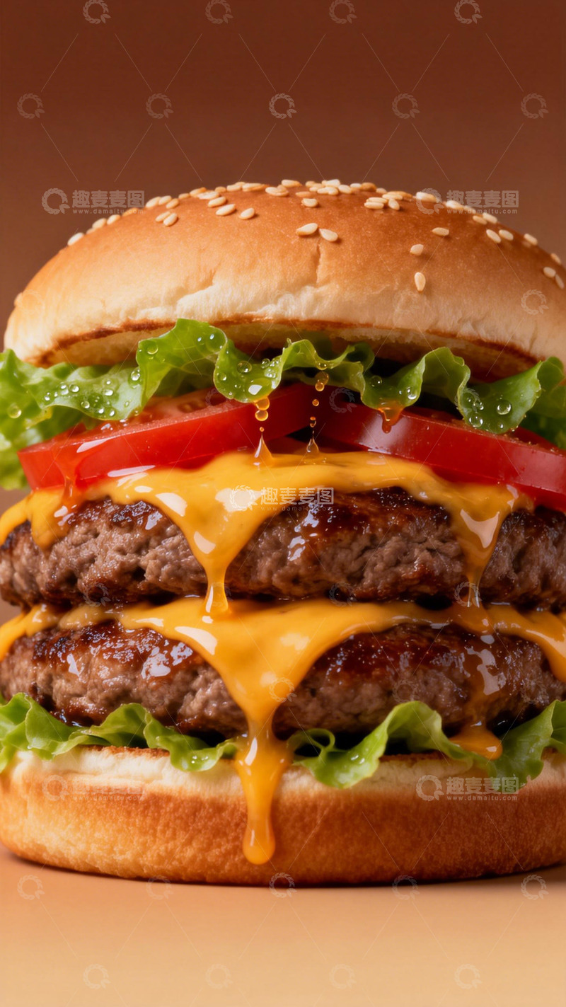 高清大图下载【趣麦麦图】美味汉堡美食摄影图片