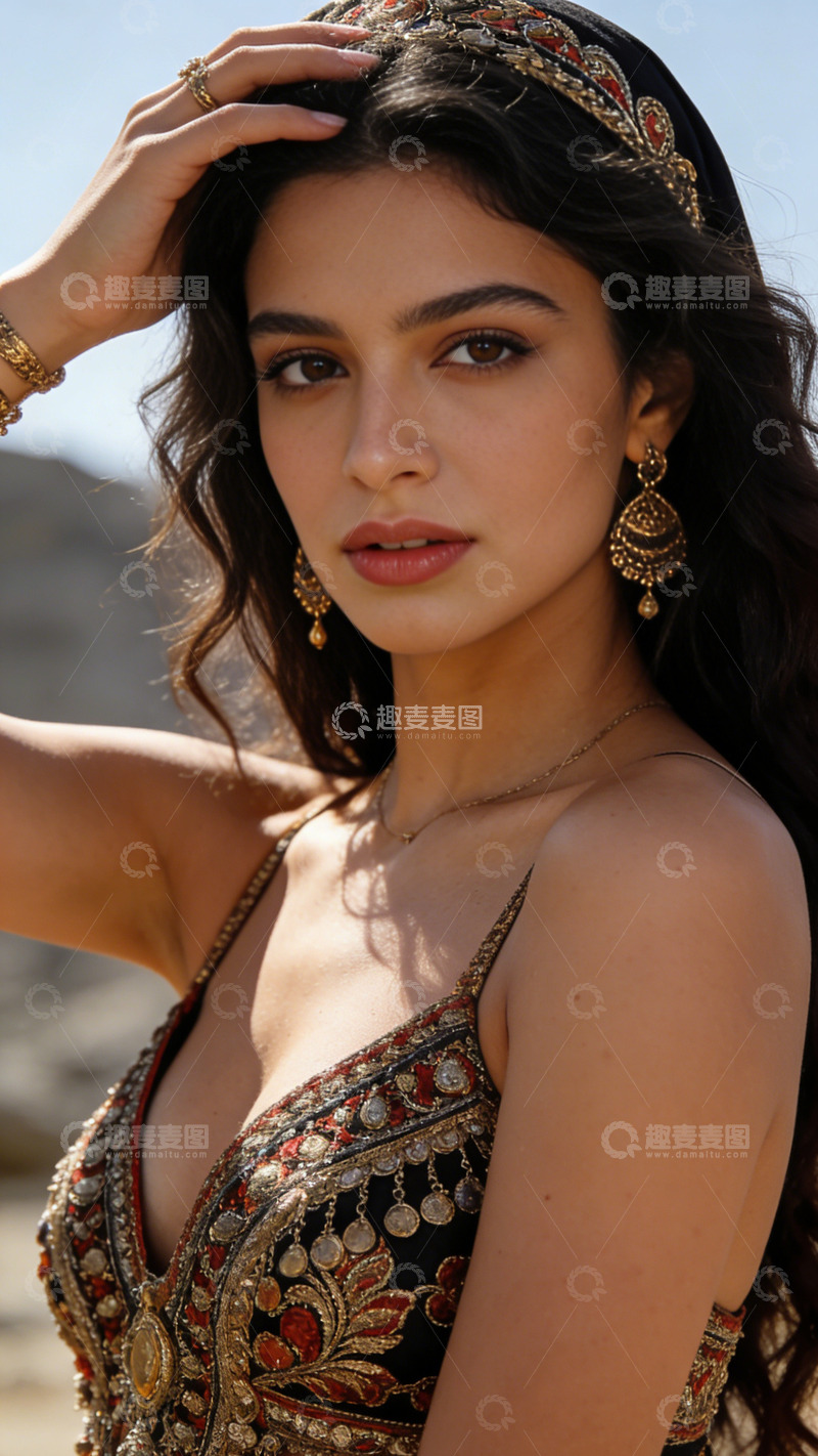 高清大图下载【趣麦麦图】异域风情美女写真
