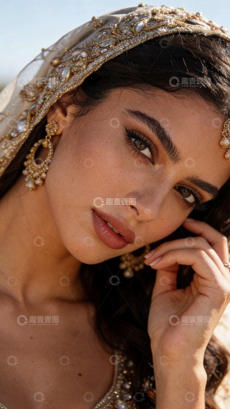 高清大图下载【趣麦麦图】异域风情美女珠宝写真