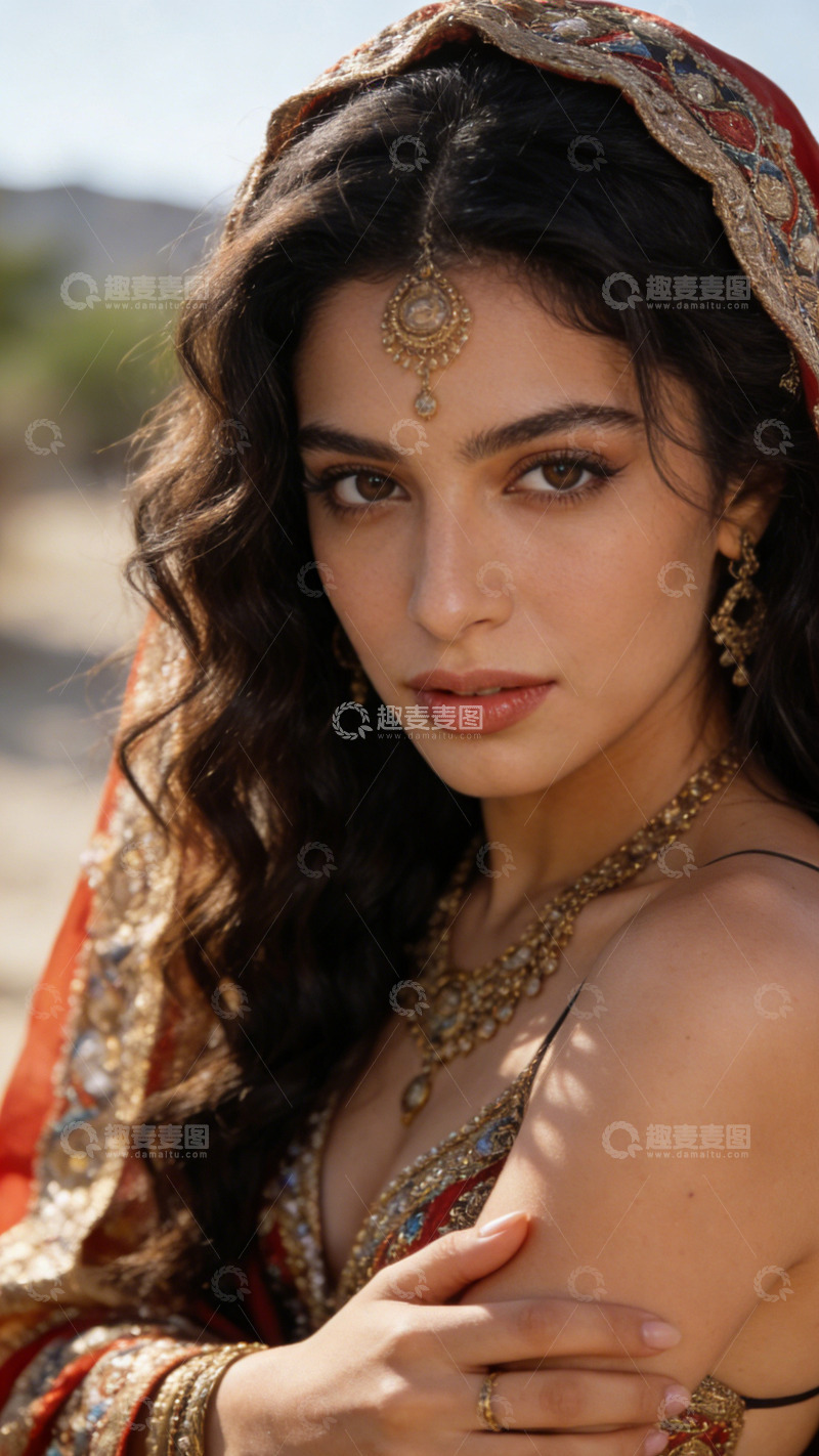 高清大图下载【趣麦麦图】异域风情美女传统服饰写真