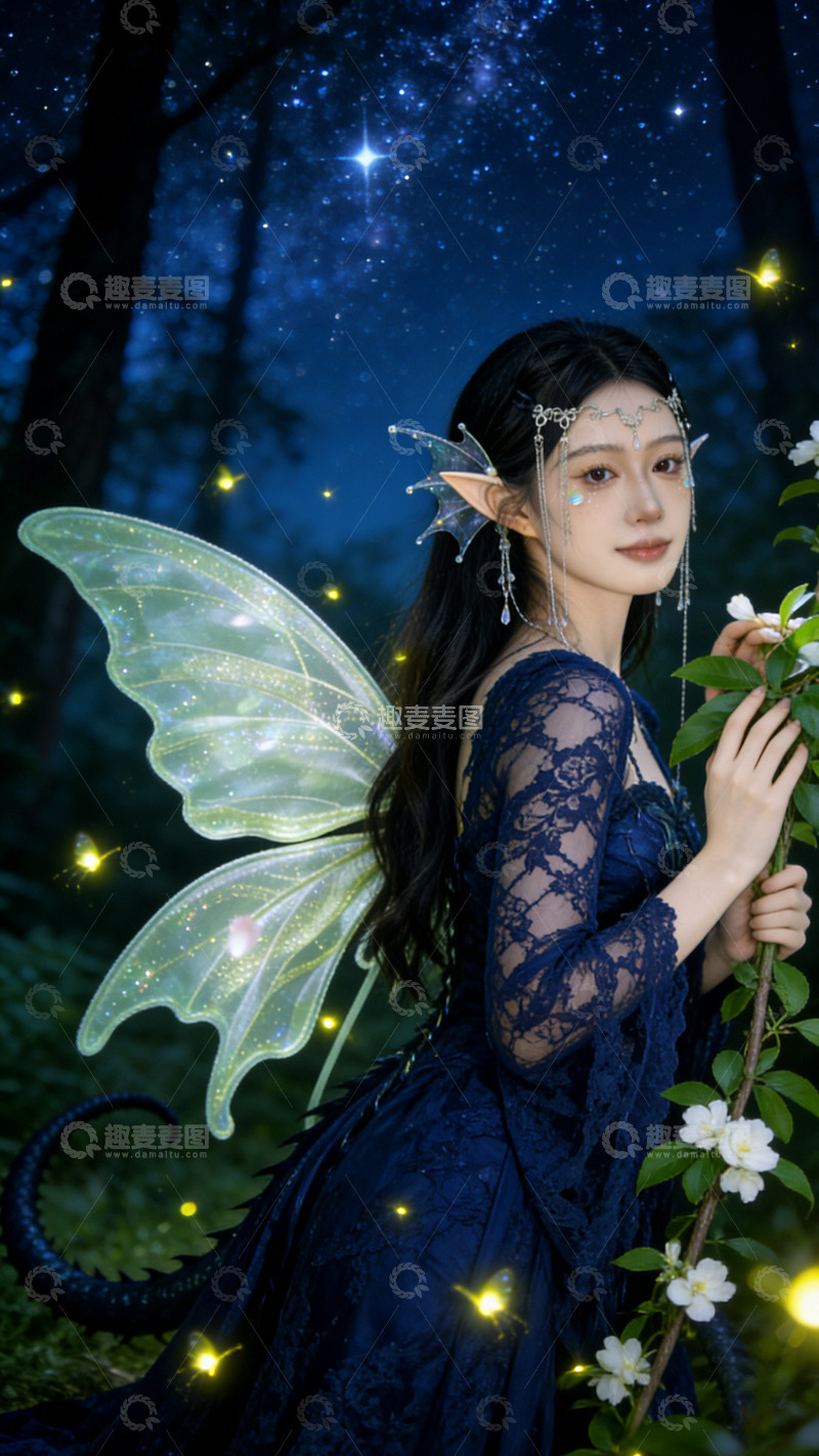 高清大图下载【趣麦麦图】梦幻森林精灵写真