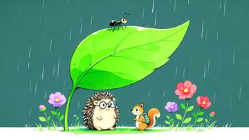 小动物的下雨天