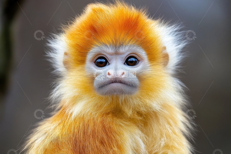 高清大图下载【趣麦麦图】一只可爱的金丝猴