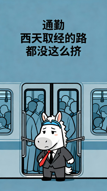 通勤堪比取经路挤到变形