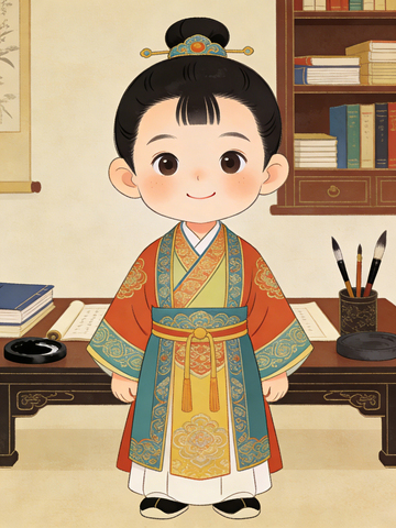 古代汉服小孩