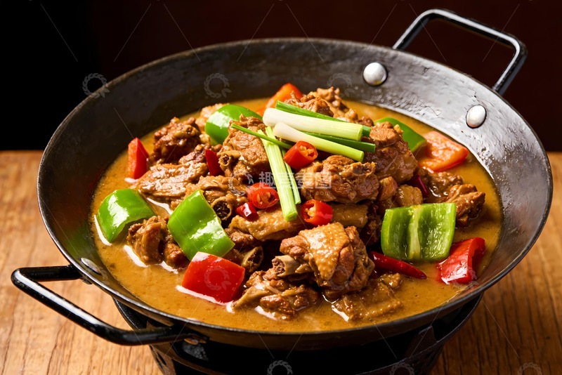 高清大图下载【趣麦麦图】啤酒鸭铁锅炖大鹅