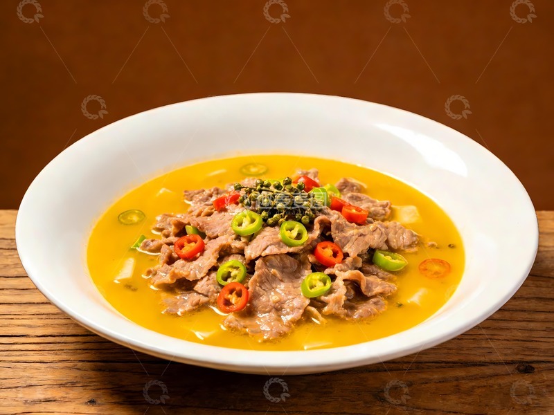 高清大图下载【趣麦麦图】一盘金汤肥牛