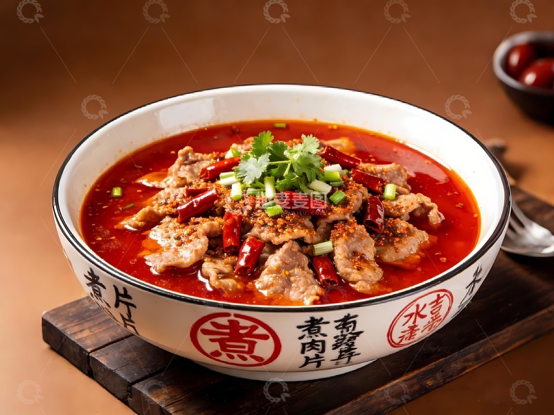 高清大图下载【趣麦麦图】水煮肉片水煮肥牛 