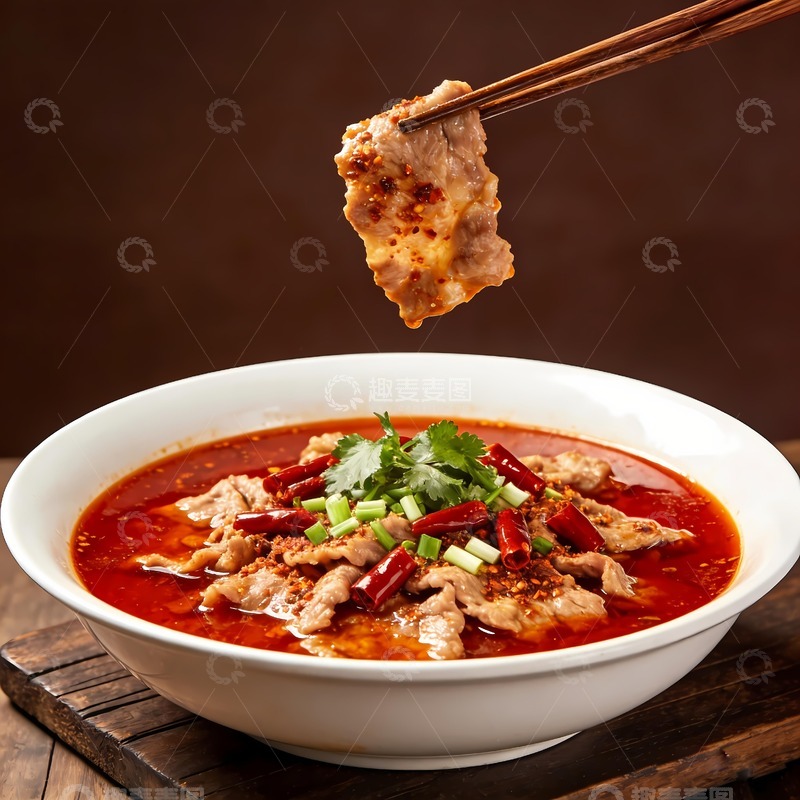 高清大图下载【趣麦麦图】水煮肉片水煮肥牛