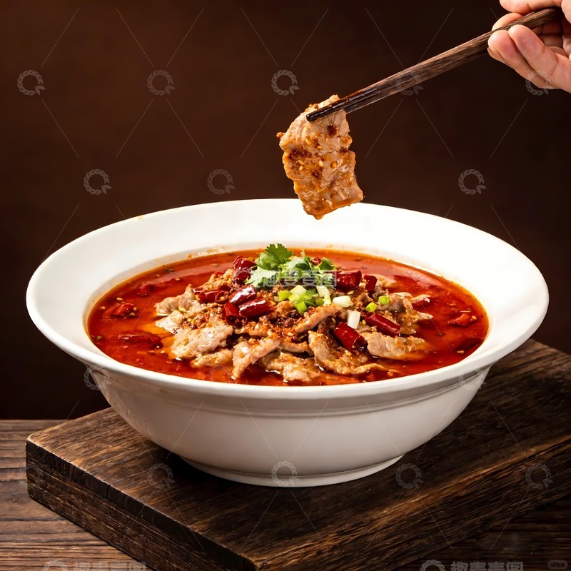 高清大图下载【趣麦麦图】一盆水煮肉片