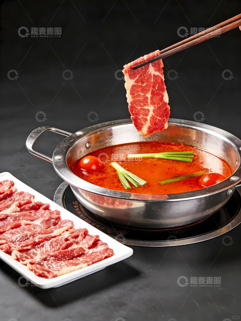 高清大图下载【趣麦麦图】酸汤鱼火锅图片