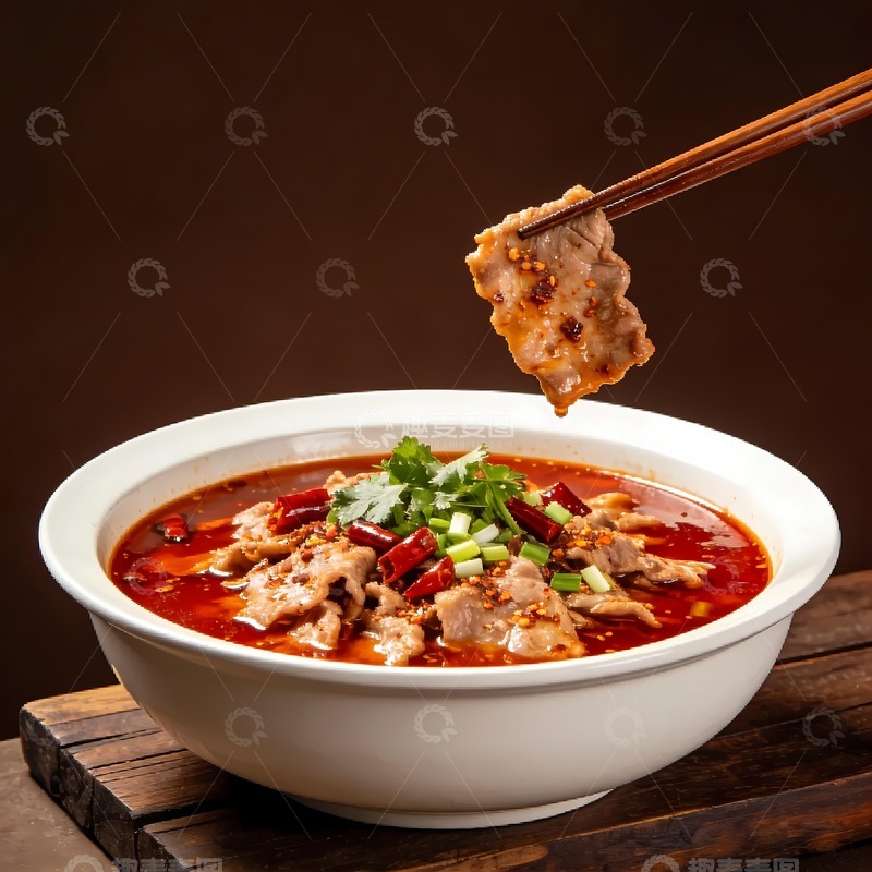 高清大图下载【趣麦麦图】水煮牛肉水煮肉片