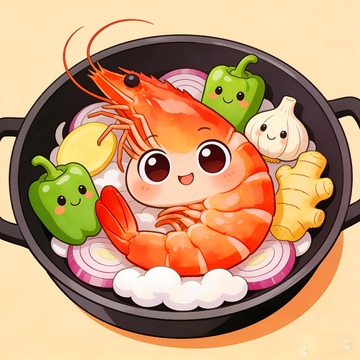 干锅虾香辣干锅虾 