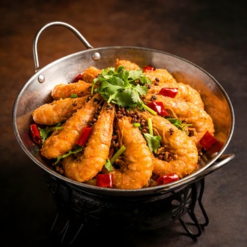 干锅虾干锅排骨虾