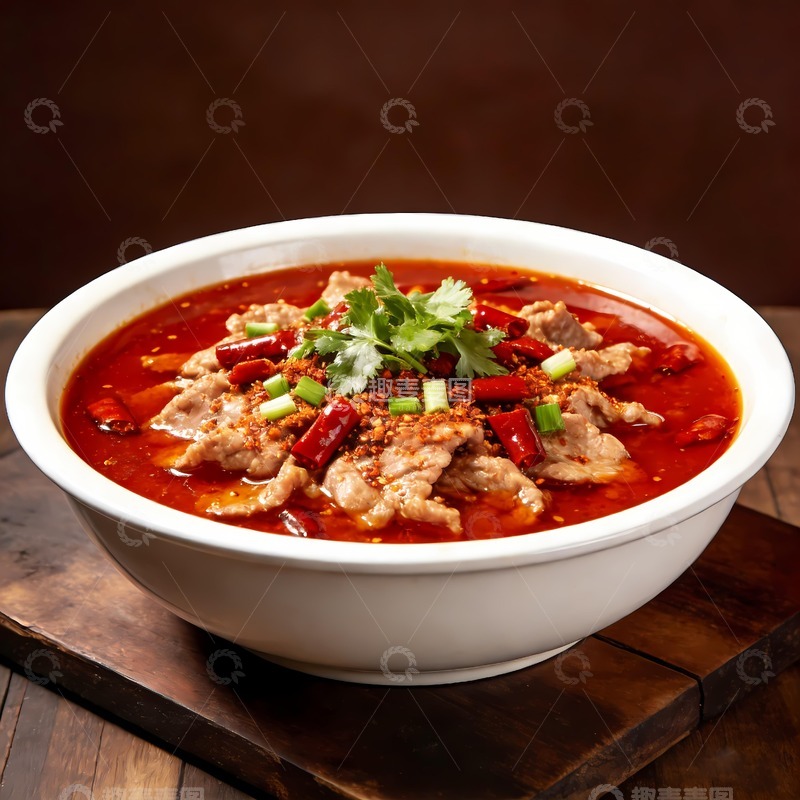 高清大图下载【趣麦麦图】水煮肉片麻辣肉片 