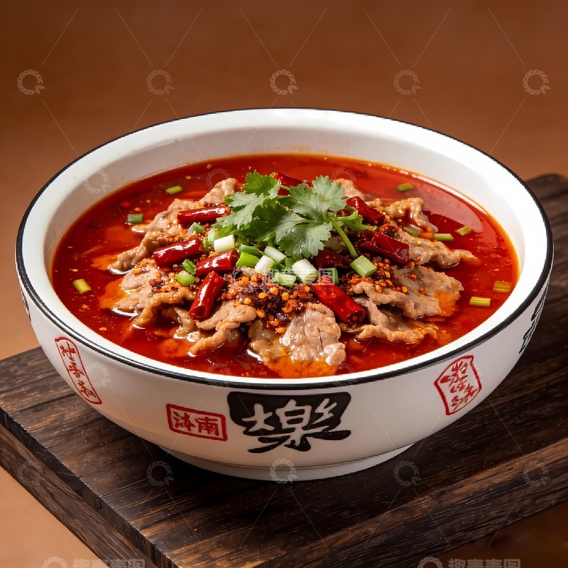 高清大图下载【趣麦麦图】水煮肉片水煮牛肉 