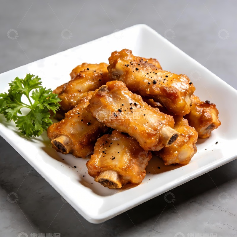 高清大图下载【趣麦麦图】蒜香排骨蒜香骨