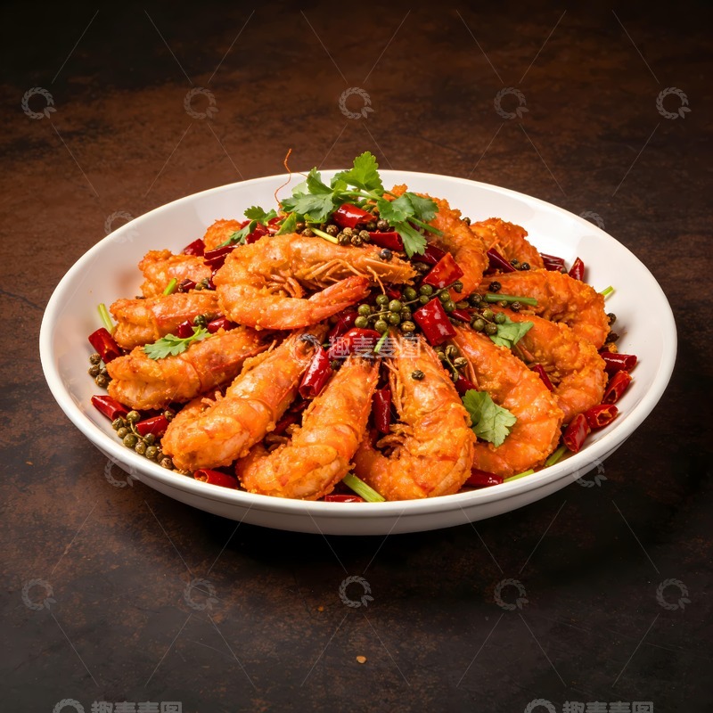 高清大图下载【趣麦麦图】干锅虾香辣虾