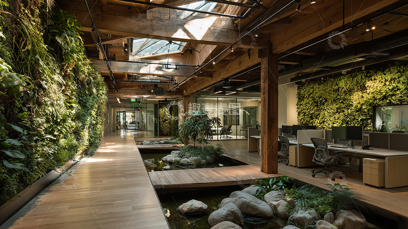 高清大图下载【趣麦麦图】生态办公空间绿意盎然