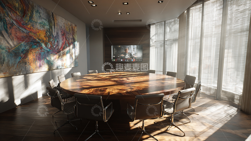 高清大图下载【趣麦麦图】高端会议室全景