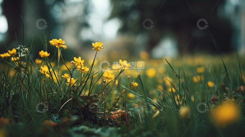 高清大图下载【趣麦麦图】清野疏丛里的浅蕊繁簇