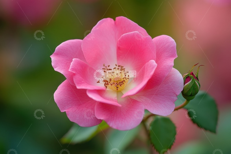 高清大图下载【趣麦麦图】一朵盛开的月季花花朵