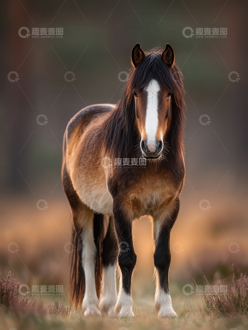 高清大图下载【趣麦麦图】冷血马  骝色  磅礴  