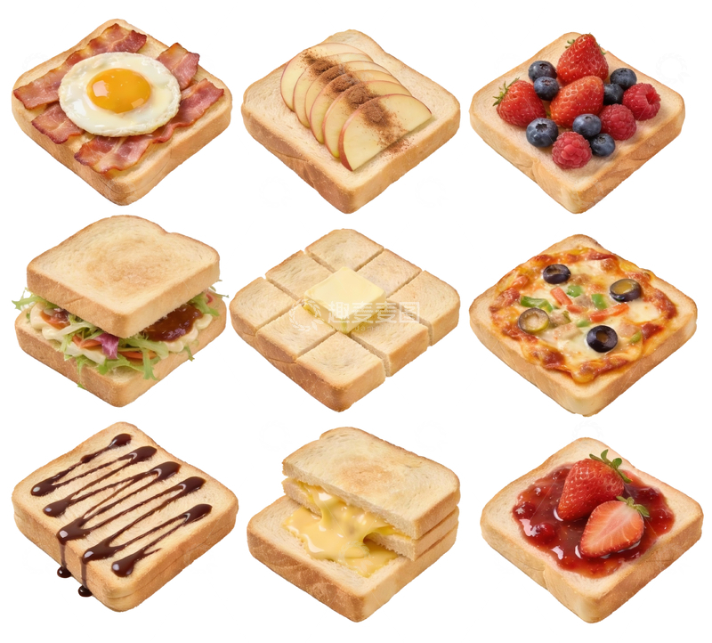 源文件下载【趣麦麦图】各种吐司素材12