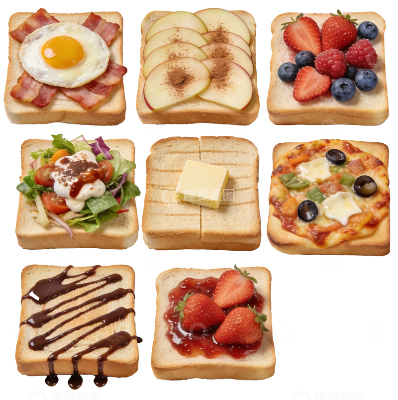 源文件下载【趣麦麦图】各种吐司素材17