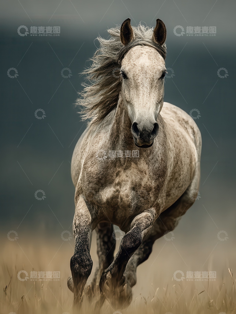 高清大图下载【趣麦麦图】冷血马  沙色   肃穆  