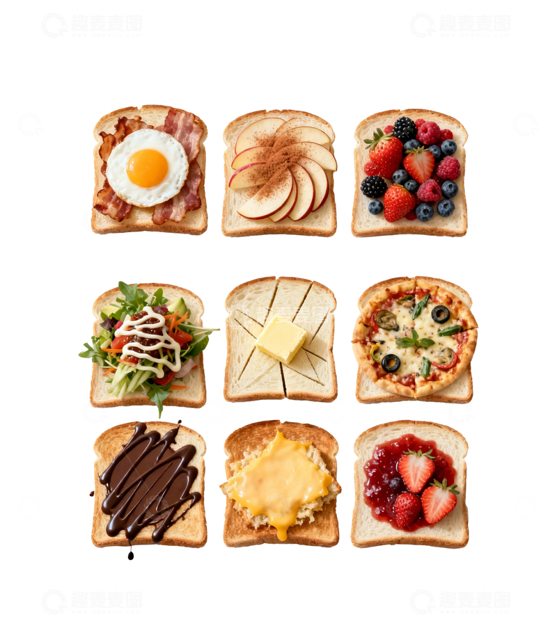 源文件下载【趣麦麦图】各种吐司素材6