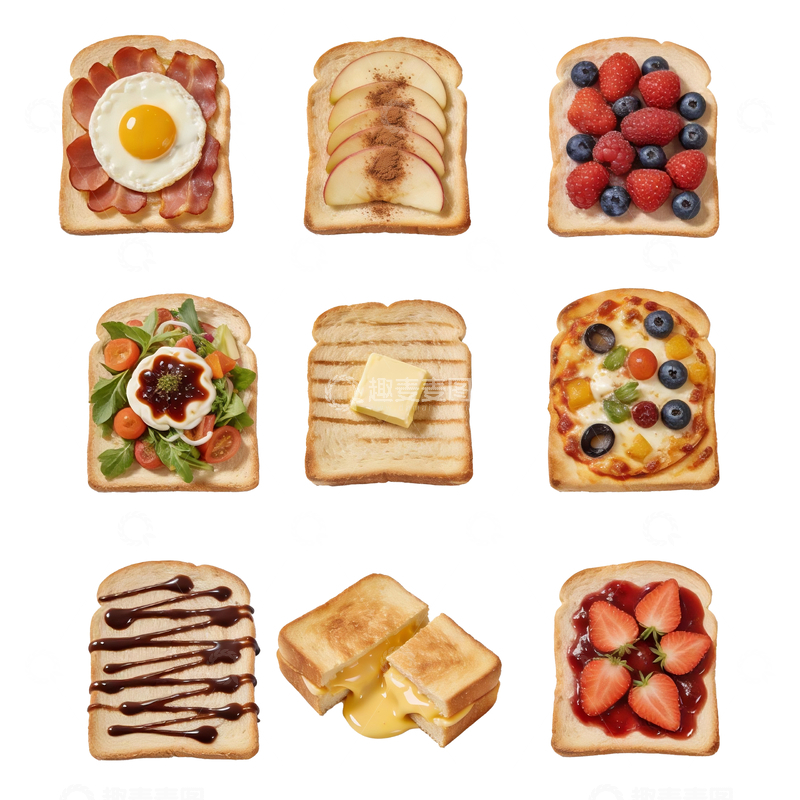 源文件下载【趣麦麦图】各类吐司素材18