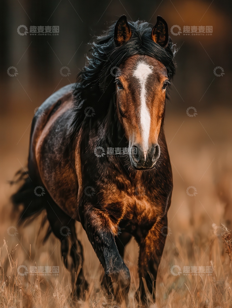 高清大图下载【趣麦麦图】冷血马  骝色  刚毅    