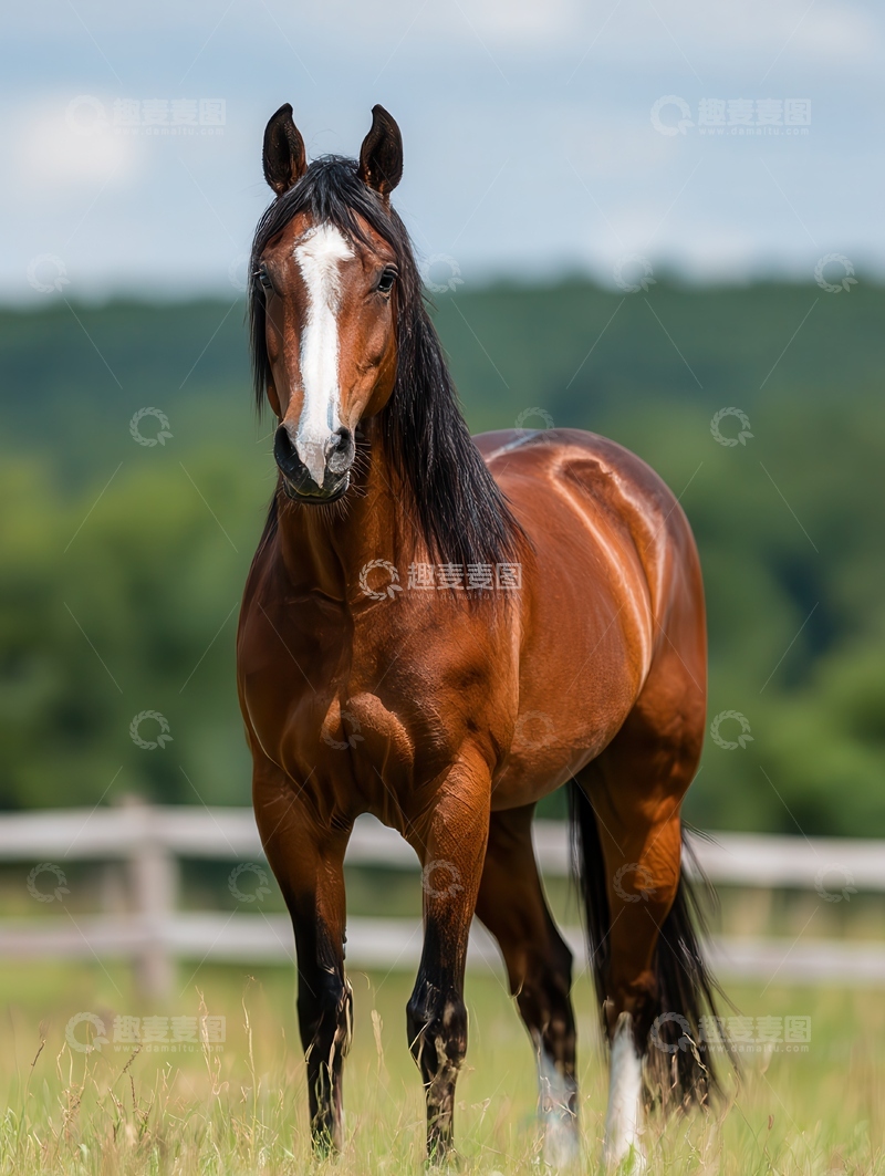 高清大图下载【趣麦麦图】冷血马  骝色  磅礴