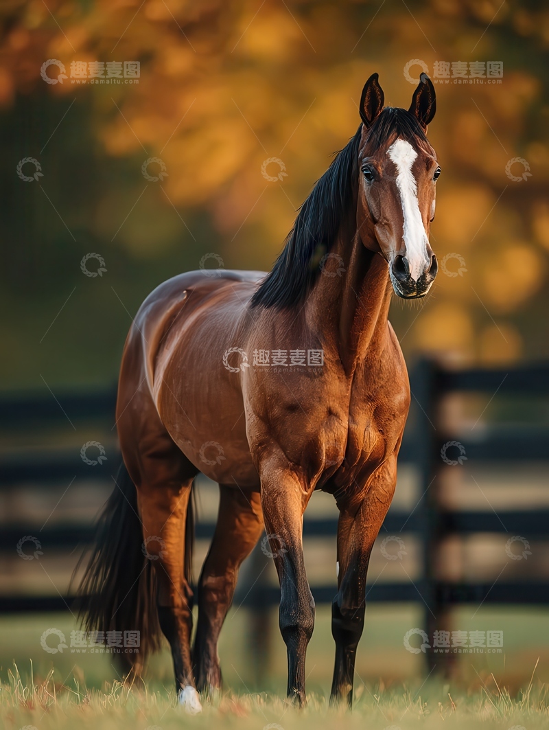 高清大图下载【趣麦麦图】冷血马  骝色  悍勇  