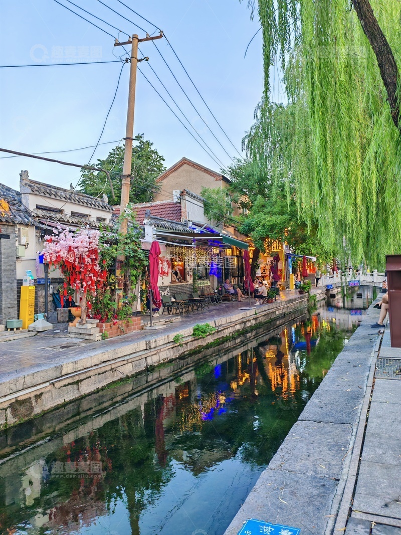 高清大图下载【趣麦麦图】古镇运河风光