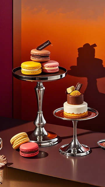 精致甜点展示摄影