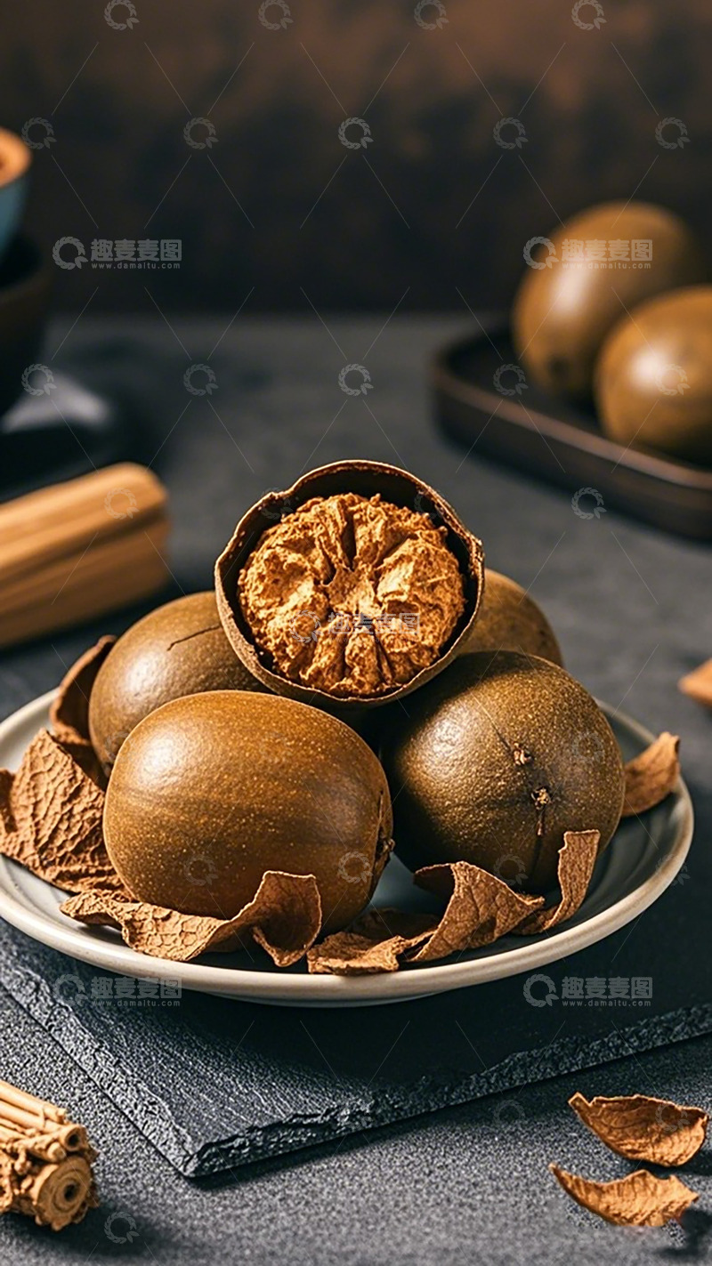 高清大图下载【趣麦麦图】罗汉果静物摄影展示