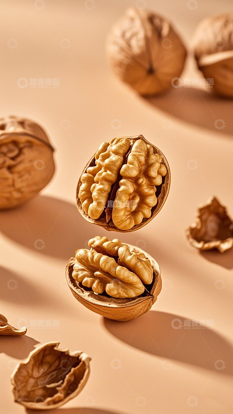高清大图下载【趣麦麦图】核桃美食摄影图片