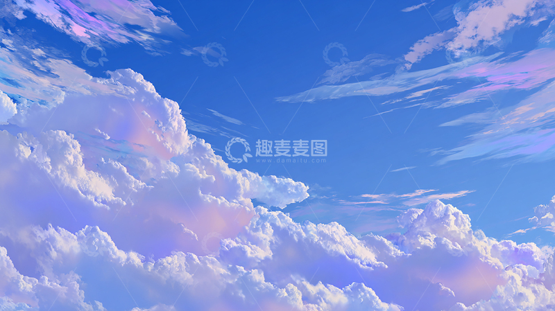 高清大图下载【趣麦麦图】蓝天白云壮观景象