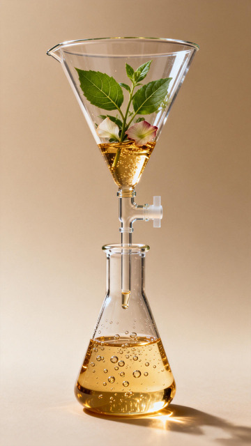 科学实验器材花卉装饰