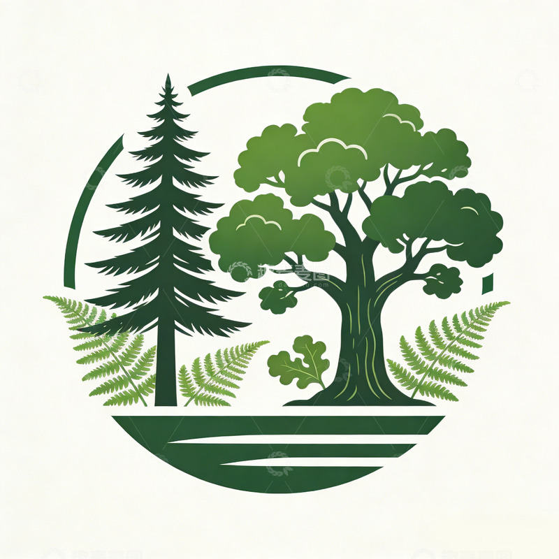 高清大图下载【趣麦麦图】自然风景图案设计矢量素材