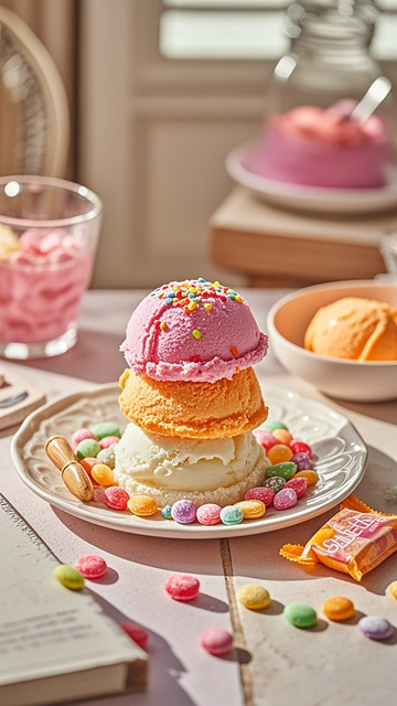 甜点美食摄影创意展示