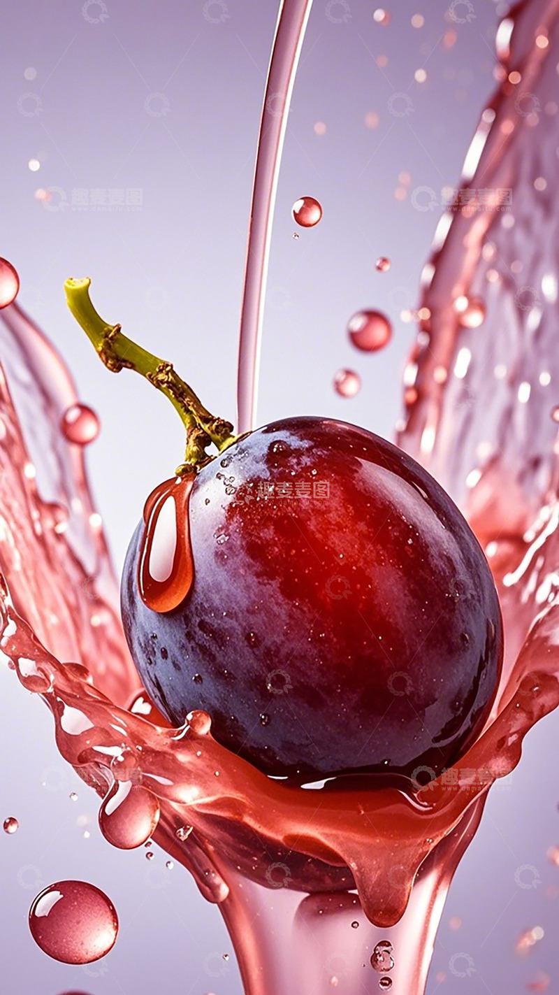 高清大图下载【趣麦麦图】李子液体飞溅艺术摄影