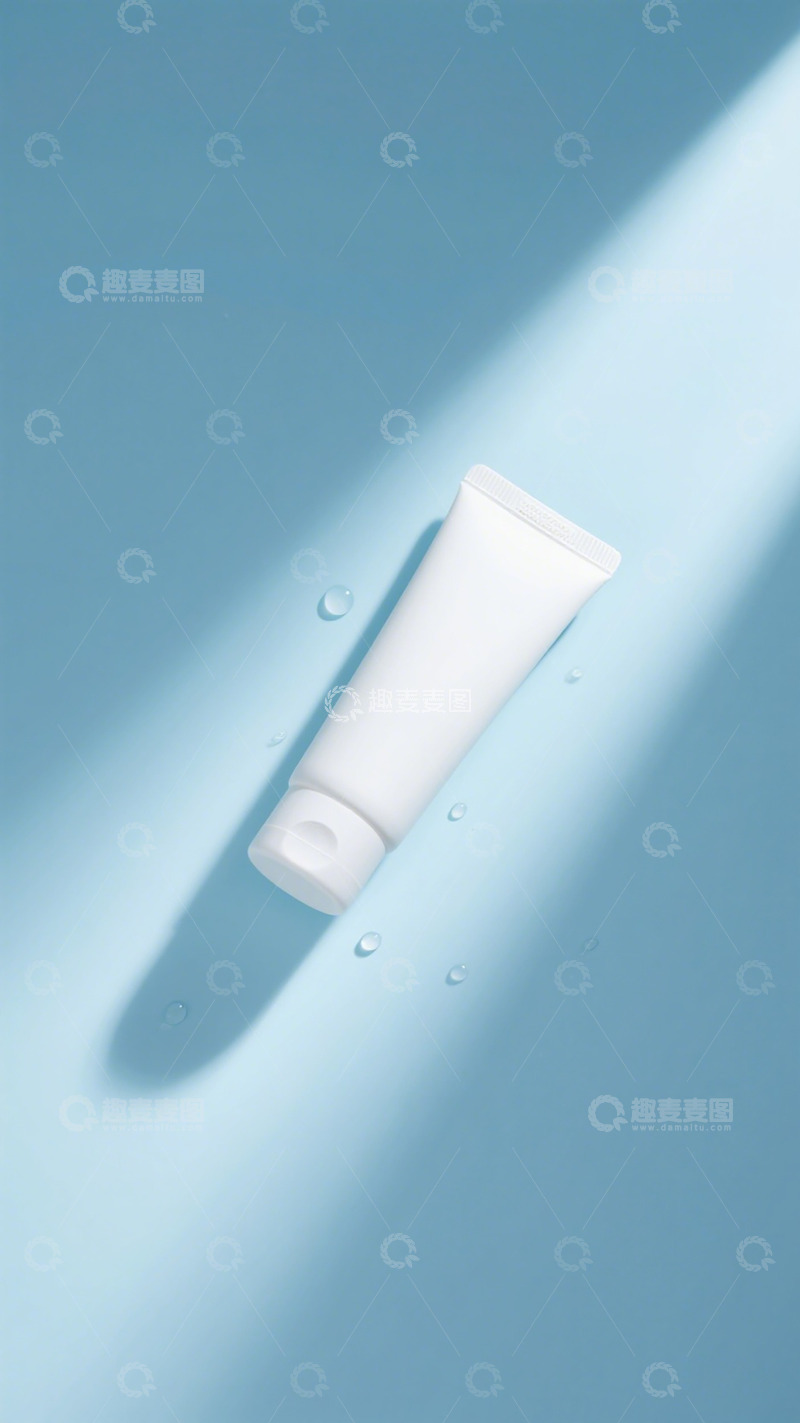 高清大图下载【趣麦麦图】简约清爽化妆品广告背景