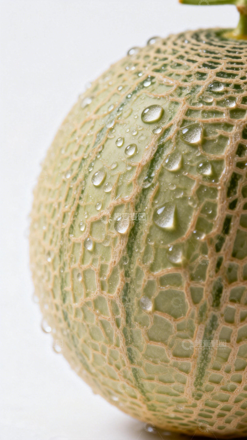 高清大图下载【趣麦麦图】清新水果网纹瓜特写
