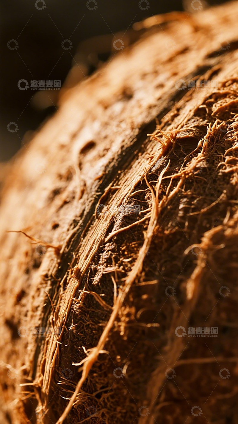 高清大图下载【趣麦麦图】椰壳特写纹理摄影